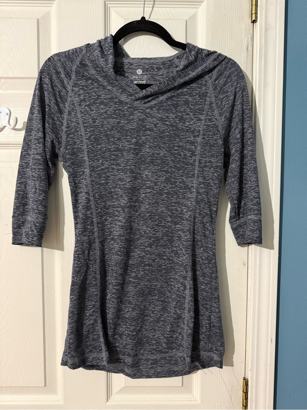 Old Navy Gray Marled Cowl Neck Sweater Tunic